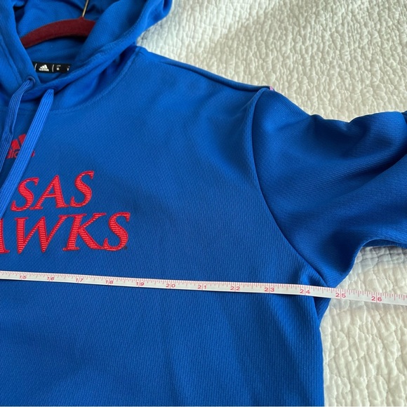Adidas Blue Kansas Jayhawks KU Hoodie XL - Picture 9 of 10